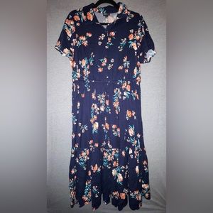 Torrid Short Sleeve Floral Dress